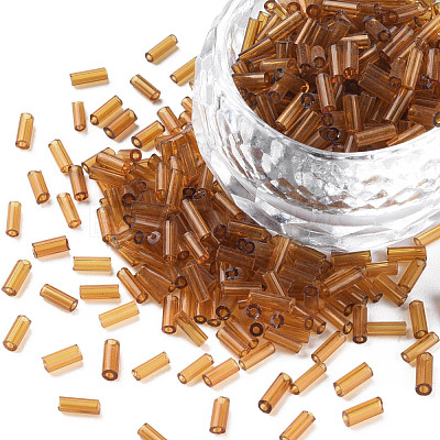 Transparent Glass Bugle Beads SEED-N005-001-C07-1