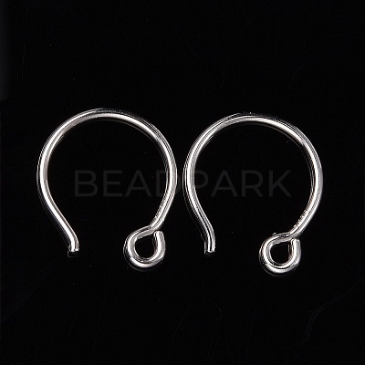 Anti-Tarnish Rhodium Plated 925 Sterling Silver Earring Hooks STER-N0001-028-1