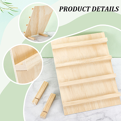 Wood Display Risers ODIS-WH0038-146B-1