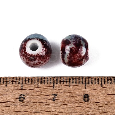 Vintage Handmade Porcelain Beads PORC-Q006-13A-13-1