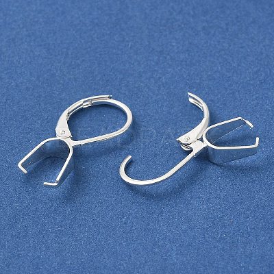 Ion Plating(IP)  304 Stainless Steel Leverback Earring Findings STAS-U025-01S-02-1