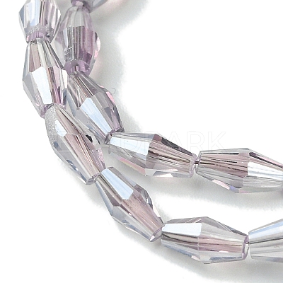 Transparent Electroplate Glass Beads X1-GLAA-K064-05A-PL06-1