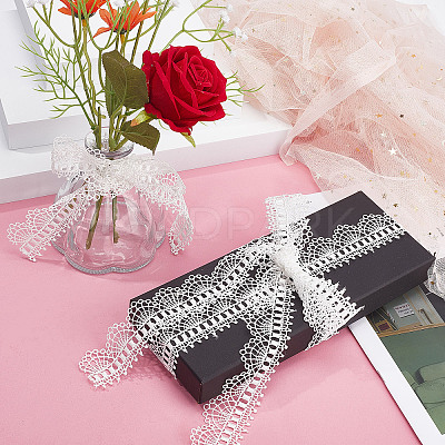 15 Yards Polyester Stitchwork Lace OCOR-GF0002-40A-1