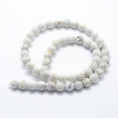 Natural Magnesite Beads Strands X-G-I199-27-12mm-1
