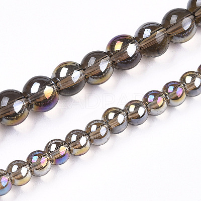 Electroplate Transparent Glass Beads Strands LS-GLAA-T032-T6mm-AB02-1