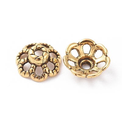 Tibetan Style Bead Caps X-GLF0761Y-1