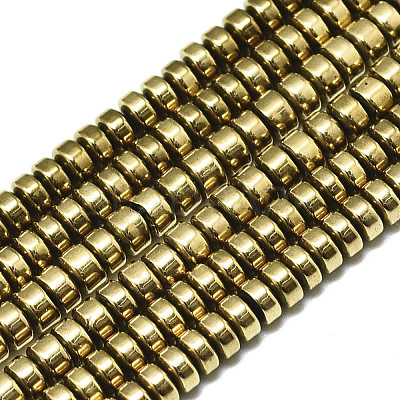 Electroplate Non-magnetic Synthetic Hematite Beads Strands G-S352-43-A01-1