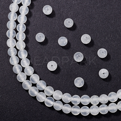1 Strand Natural Selenite Beads Strands G-AR0005-51-1