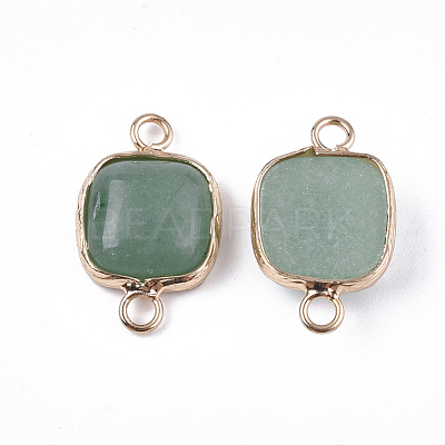 Natural Green Aventurine Links connectors G-S344-69C-1