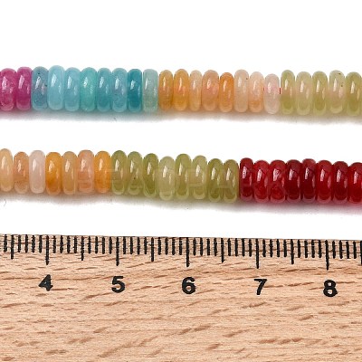 Dyed Natural White Jade Beads Strands X-G-H333-02B-1