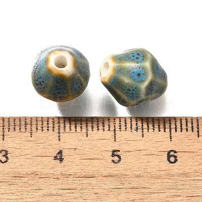 Vintage Style Glazed Ceramic Porcelain Beads PORC-H013-01-07-1