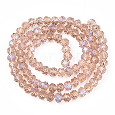 Electroplate Glass Beads Strands EGLA-A034-T4mm-L22-1