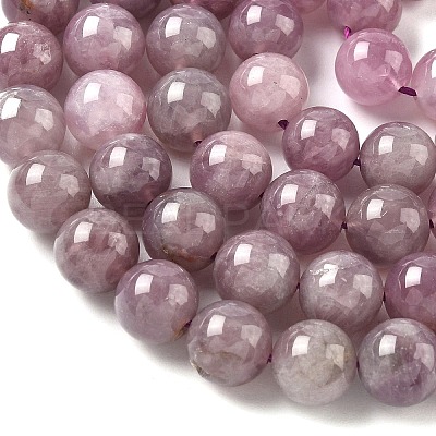 Natural Purple Madagascar Rose Quartz Beads Strands G-Z115-C02-10mm-1