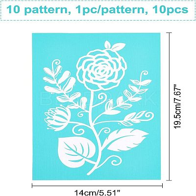 Christmas Reindeer Self-Adhesive Silk Screen Printing Stencil DIY-OC0001-99B-1