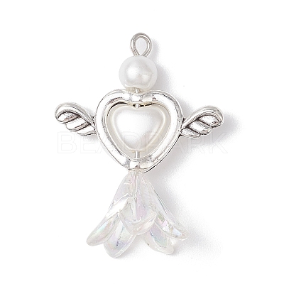 Acrylic & Tibetan Style Alloy Pendants PALLOY-JF04328-1