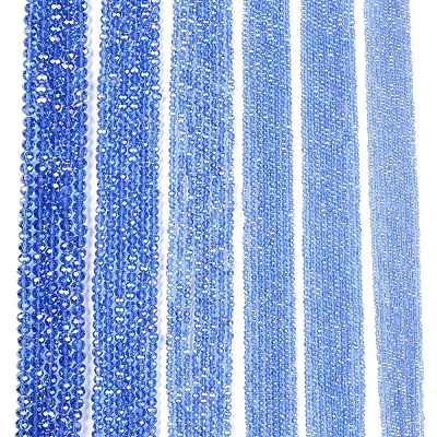 Electroplate Glass Beads Strands EGLA-A044-T2mm-B14-1