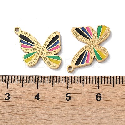 Ion Plating(IP) 304 Stainless Steel Pendants STAS-C083-02G-01-1
