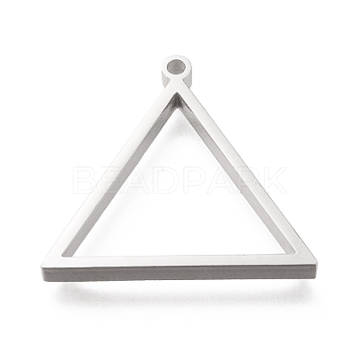 Non-Tarnish 304 Stainless Steel Open Back Bezel Pendants STAS-K208-03P-A-1