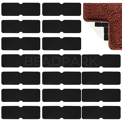 18Pcs Rectangle Polyurethane Carpet Non-Slip Mat DIY-BC0016-08-1