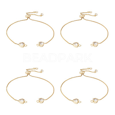 Rack Plating Adjustable Brass Slider Bracelets YS-TAC0001-13G-1