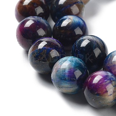 Natural Rainbow Tiger Eye Beads Strands G-NH0002-A01-C01-1