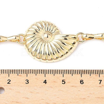 Summer Iron Conch Link Chain Waist Belly Chains for Women LS-AJEW-G067-01G-1