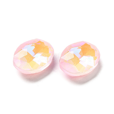 Mocha Fluorescent Style Glass Rhinestone Cabochons GGLA-M005-01A-223MK-1