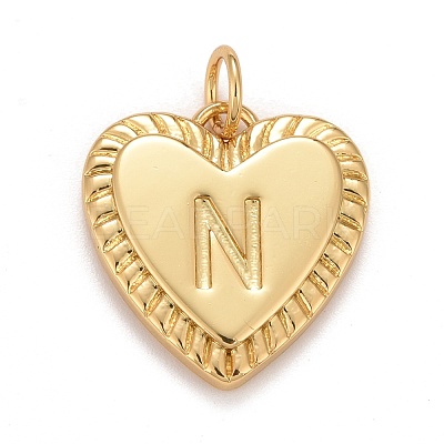 Rack Plating Real 18K Gold Plated Brass Pendants KK-E260-01G-N-1