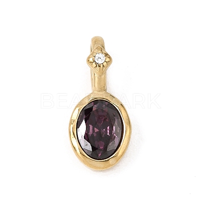 Birthstone Glass Pendants GL-CBA6A9C-01G-F-1