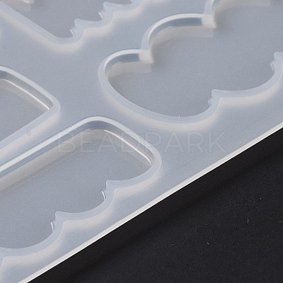 DIY Irregular Shape Cabochon Silicone Molds for Hair Clips DIY-L069-01C-1
