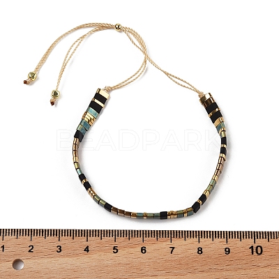 Vintage Ethnic Style Adjustable Glass Tila Beaded Handmade Slider Bracelets for Women LS-ZN9527-1-1