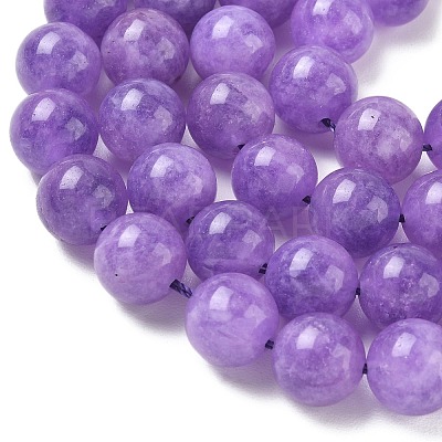Dyed Natural Malaysia Jade Beads Strands G-G021-01D-01-1