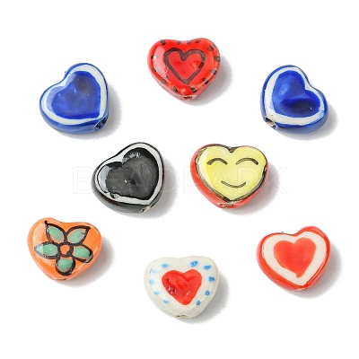 8Pcs Handmade Porcelain Beads PORC-FS0001-48-1
