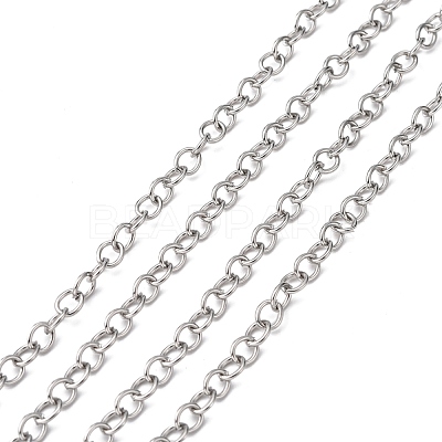 Tarnish Resistant 304 Stainless Steel Cable Chains CHS-R009-10-1