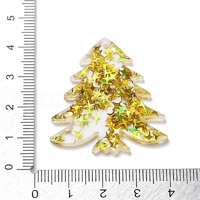 Christmas Theme Opaque Printed Acrylic Pendants SACR-Z005-02F-1