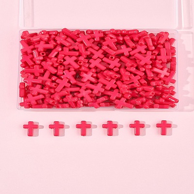 200Pcs Opaque Acrylic Beads SACR-FS0001-39E-1