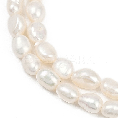 Natural Cultured Freshwater Pearl Beads Strands PEAR-P064-20H-06A-1