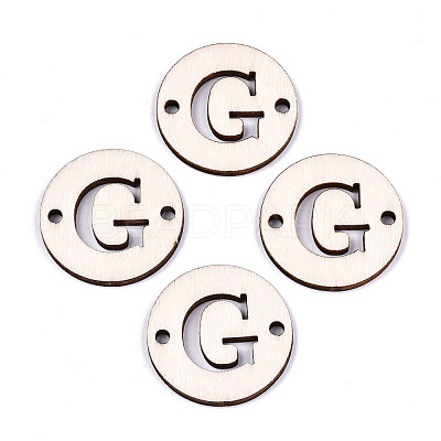 Unfinished Natural Poplar Wood Links Connectors WOOD-S045-140B-01G-1