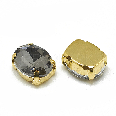 Sew on Rhinestone RGLA-T091-10x14mm-03G-1