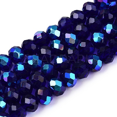 Electroplate Glass Beads Strands LS-EGLA-A044-T6mm-L06-1