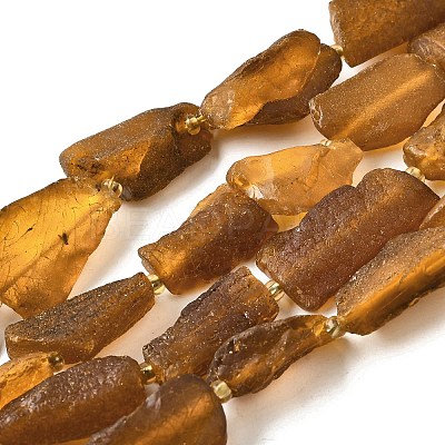 Raw Rough Natural Amber Beads Strands G-B125-C01-02-1