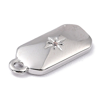 Brass Micro Pave Cubic Zirconia Charms LS-ZIRC-I054-12P-03-1
