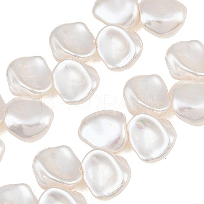 Electroplated Glass Pearl Beads Strands GL-CBA64F3-02-1