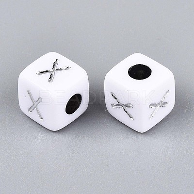 Opaque Acrylic Beads SACR-T035-03X-1