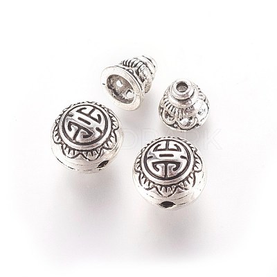 Tibetan Silver Guru Bead Sets X-PALLOY-N0063-05AS-1