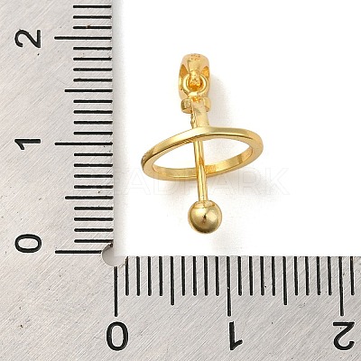 925 Sterling Silver Locket Style Planet Pinch Bails LS-STER-NH0001-55B-G-1