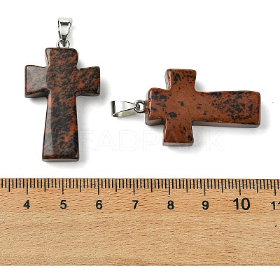 Natural Mahogany Obsidian Pendants GG-K002-11D-1