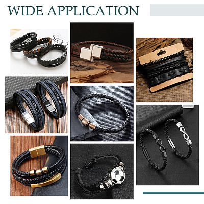 10M 8-Ply PU Leather Braided Cord WL-WH0014-01B-1