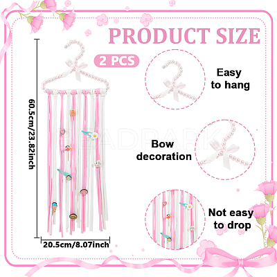 Alloy & Plastic Hairpin Hair Clip Hanging Holder Storage Organizer AJEW-WH0709-168-1