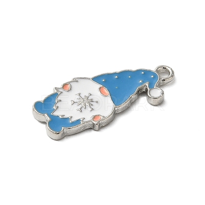 Winter Theme Alloy Enamel Pendants X-ENAM-M002-04G-P-1